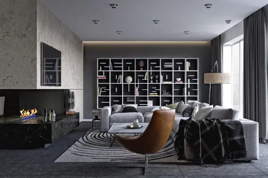 Modern Grey Palette living room interior