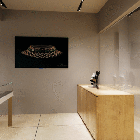 Diamond showroom interior design in Noida Sector 62 – 6C Diamond Showroom
