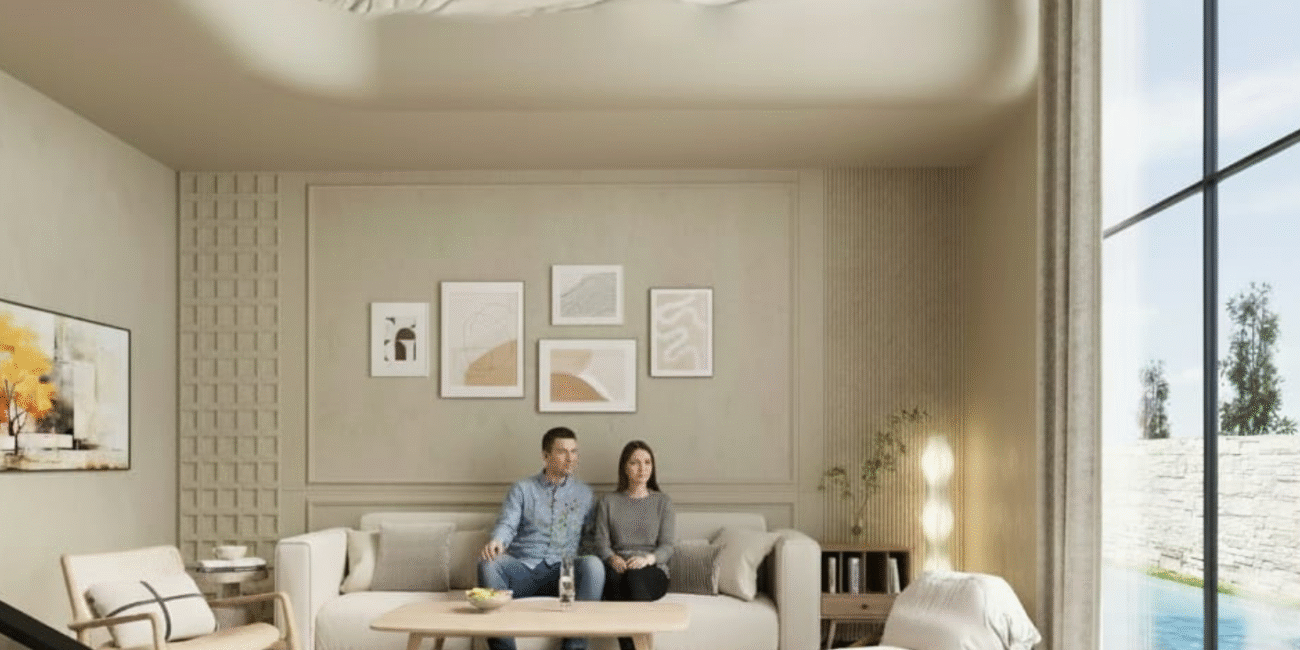 Luxury living room interior design in Goa residence