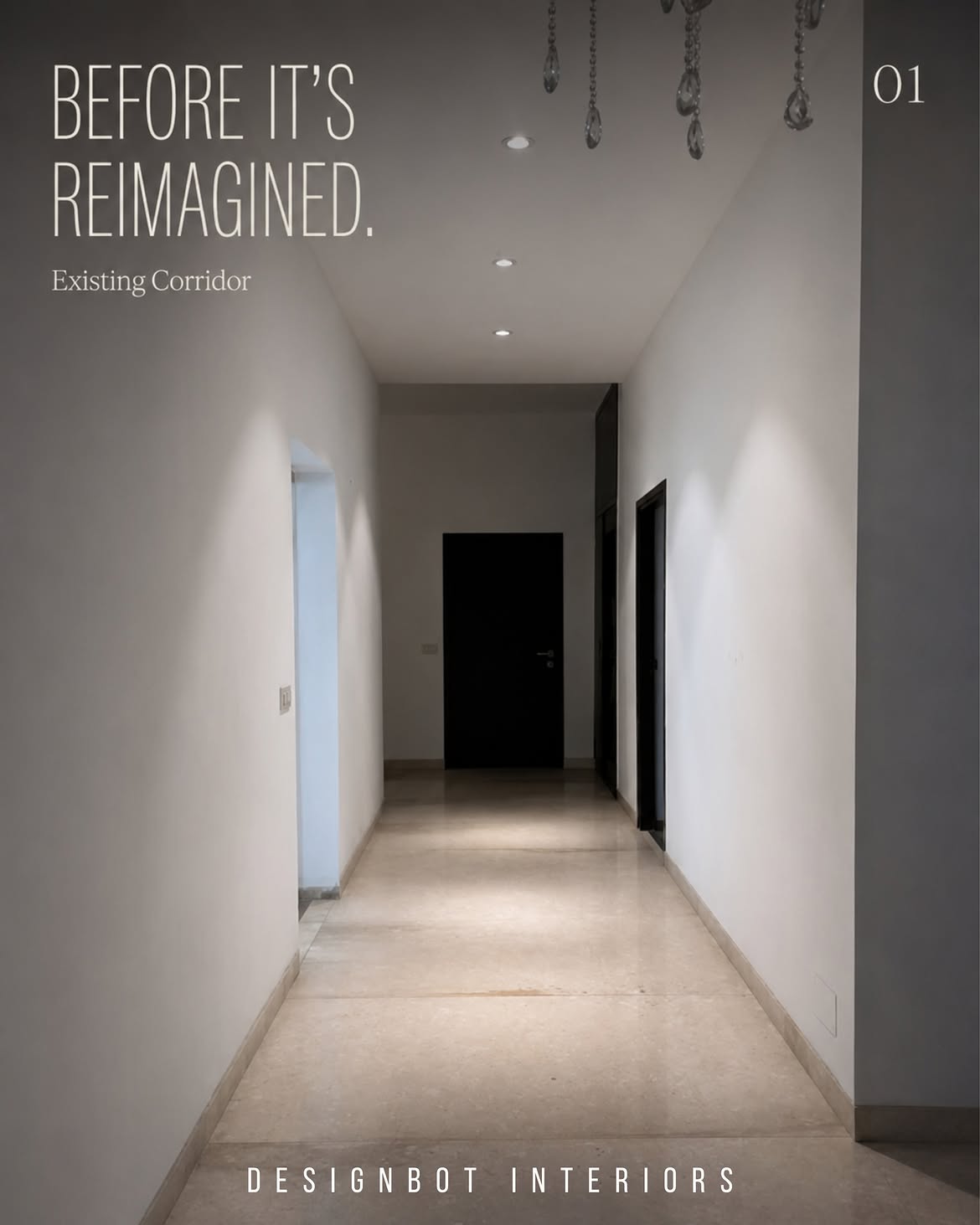 Golf Links residence corridor — before renovation