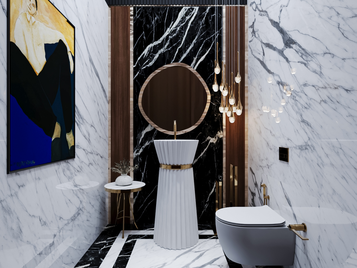 Marble Powder Room